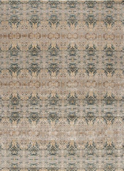 156717 Impressions Wool & Silk <br> Spirit, Aqua-Yellow