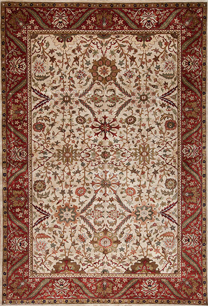 106719 MAHAL <br> M-205, Ivory/Red