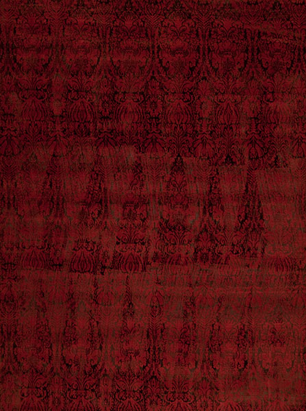127128 Modern Tibet 3 <br> Damask Damask, Cayenne 