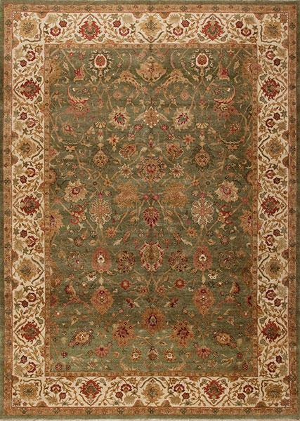 100350 ZIEGLER COLLECTION <br> 2023, GREEN/IVORY 