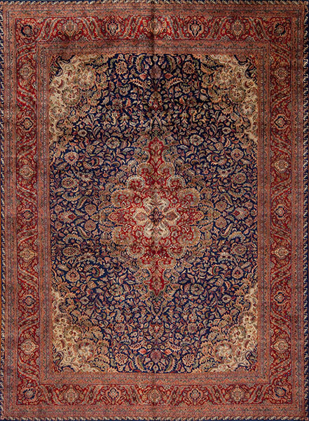 51182 PERSIAN COLLECTION <br> KASHAN, NAVY/RED 