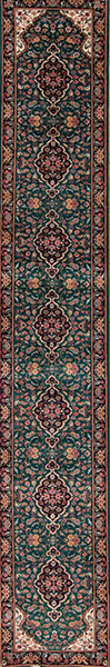 40685 Indo Persian B-1070, Green/Navy
