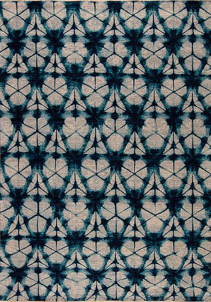 164106 Shibori  <br>   Kofu, Ivory-Blue