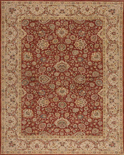 115183 COTE D'AZURE <br> HR-30 Rust/Ivory 10.0 X 13.11