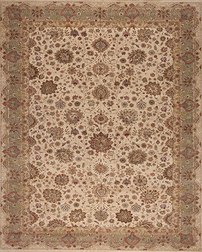 123444 COTE D'AZURE <br> TOULON  Cream / Jade 12.1 X 18.4