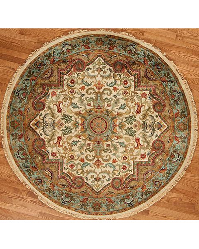 157407 Golden Age <br> Jewel Ivory/Blue 6.0 X 6.0