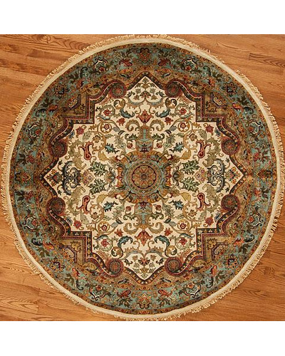 159378 Golden Age Collection <br> Jewel Ivory/Blue 6.0 X 6.0