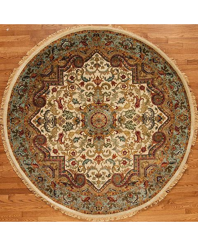 159380 Golden Age Collection <br> Jewel Ivory/Blue 6.0 X 6.0