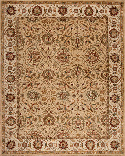 119300 MAHAL <br> M-701 Beige/Ivory 12.0 X 15.2