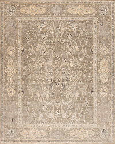 153176 Manhattan Reserve Wool & Silk <br> Varick Platinum 9.11 X 14.0
