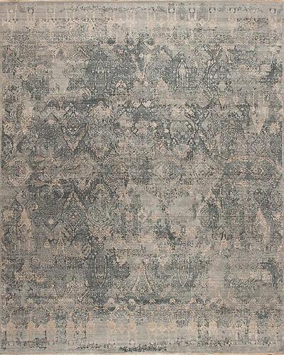172791 Manhattan Reserve Part Silk <br> Bryant Park Ice Blue 12.2 X 15.3