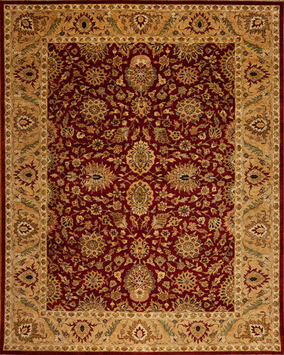 142670 MAHARANI <br> MEERA Red/Camel 10.0 X 13.10