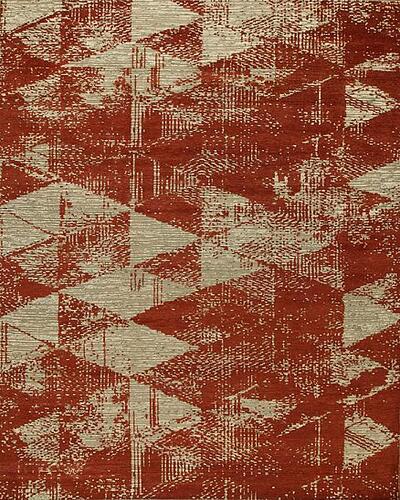 172837 Nordic Collection <br> Svend Red-Grey 10.0 X 14.1