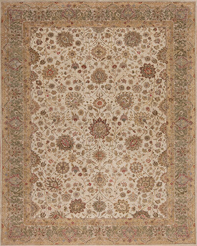 113925 SERENITY TS <br> TOULON  Cream/Jade 10.1 X 14.1