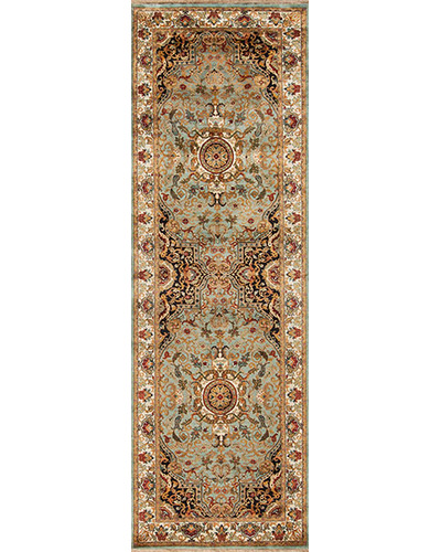 154080 Golden Age Collection <br> Jewel Blue/Ivory 4.1 X 12.3