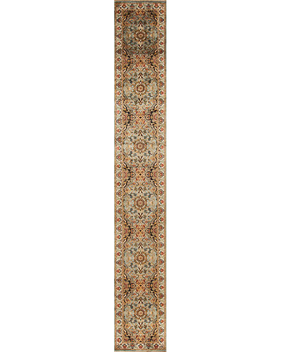 154087 Golden Age Collection <br> Jewel Blue/Ivory 2.6 X 16.4