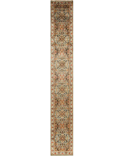 154088 Golden Age Collection <br> Jewel Blue/Ivory 2.6 X 16.4