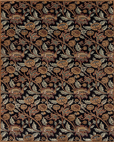 128949 NEW MAHAL NM-MORD004  Black/Gold 5.6 X 8.6