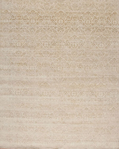131495 MANHATTAN RESERVE WOOL & SILK MARBLE HILL  Ivory 8.1 X 10.1