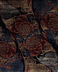 Spiral, Wool & Silk  Black 