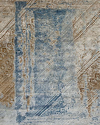Gallant <br>Oxidized Wool & Silk, Blue-Ivory 